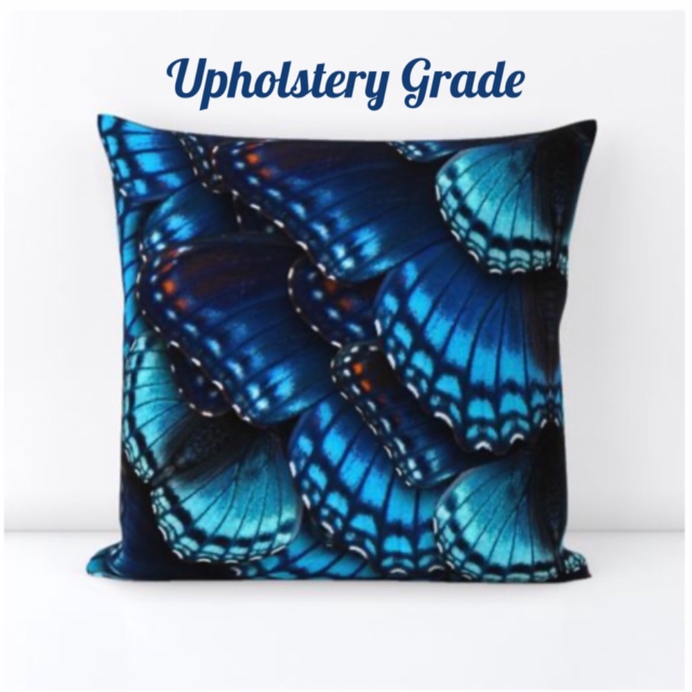 Butterfly Decor pillows, Blue Morpho Outdoor Pillows